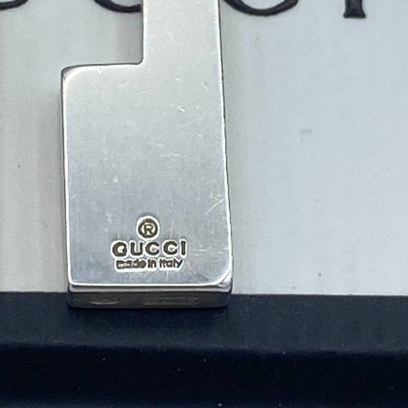 Authentic Gucci G Pendant Necklace Sterling sliver - Picture 4 of 8